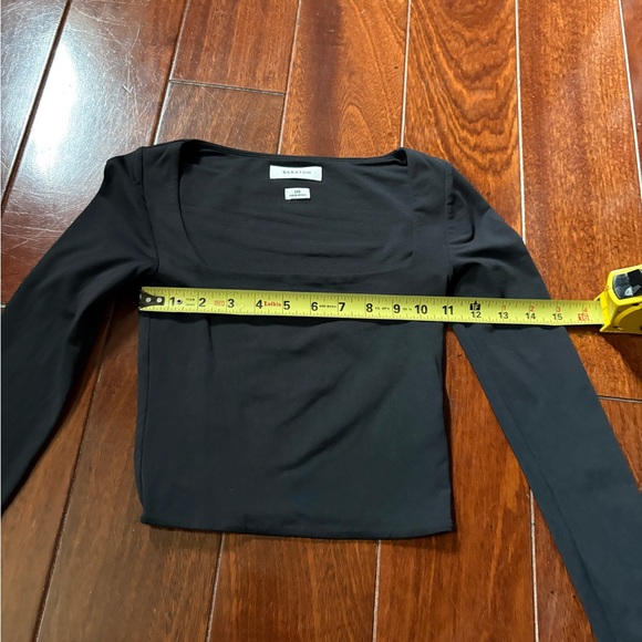 Babaton Black Long Sleeve Square Neck Top - Picture 2 of 4